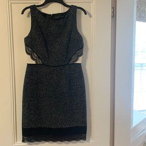 black and white ivanka trump size 8 dress